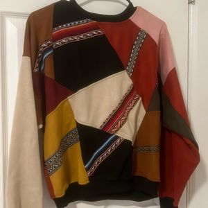 RETRO PATCHWORK PULLOVER